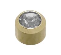 Caflon Blu - Pendientes de tuerca chapados en oro de 24 quilates, 0,07 kg