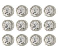 Caflon color blanco piedra 4 mm oreja de acero quirúrgico Piercing pendientes studs 12 par Metal blanco