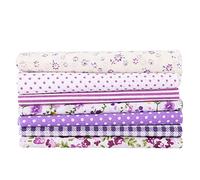 Cafopgrill 7 unids Diferente Patrón Patchwork Tela Algodón Batiks Costura Scrapbooking Acolchar Artcraft para Coser Craft Cloth DIY Wallet Cojín Cubierta(50 * 50cm)