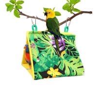 Cage Bird Came - Little Snuggle Hut, Suave Carpas De Vellón | Cómoda Casa De Pájaros De Invierno Con Correas Para Durmientes, Nidos Para Dormir Cerrado Con Tela Lavable Para Periquito Africano Gris Ba