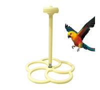 Cage Bird Perches Set, Interactive Cage Accessories, Fun Spinner Toy Perch with Attachment, Multiple Purpose Play Accessory for Exercise, Boredom Relief Cockatiel Conure Canary Pigeon