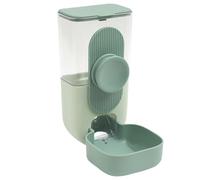 Caged Bird Feeder, Clear Automatic Food Dispenser, Multi Purpose Feeding Station, Spill Proof Parrot Feeder Cage Accessory for Cockatiels, Lovebirds, and Budgies