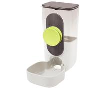 Caged Bird Feeder, Clear Automatic Food Dispenser, Multi Purpose Feeding Station, Spill Proof Parrot Feeder Cage Accessory for Cockatiels, Lovebirds, and Budgies