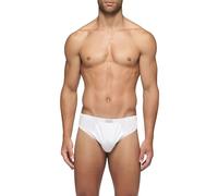 Cagi 1208 - Juego de 6 calzoncillos para hombre, 100% algodón, tejido de hilo de Escocia blanco, Color blanco., XXL