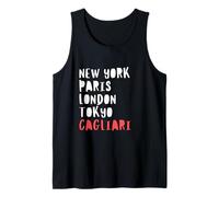 Cagliari City Lover Italia Traveler Holidays Souvenir Fun tee Camiseta sin Mangas