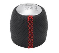 CAGUYLONA 6 Speed Gear Shift Knob, Car Shifter Knob with Ergonomic Grip and White Lettered Gear Indicator, Durable ABS Shift Head for 159 Brera Spider 2005-2011