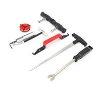 CAGUYLONA 7 Pcs Professional Windshield Remover Kit, Automotive Wind Glass Removal Tool Set with Trim Pad Remover and Gasket Knife for Universal Car Windscreen Dismounting