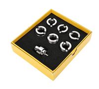 CAGUYLONA Abrecajas trasero para relojes, troqueles y adaptador para cajas de relojes Oyster #5700, compatible con relojes impermeables y Tudor, incluye seis tamaños y una caja de alma