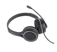 CAGUYLONA Auriculares para niños con Sonido estéreo 4D, Auriculares con Cable USB sobre la Oreja para PC, Control de Volumen en línea y Silencio del micrófono, Auriculares Plegables sobre la