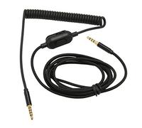 CAGUYLONA Cable en espiral para auriculares compatible con Astro A10, A30 y A40, cable de resorte con volumen ajustable y botón de silencio, cable de audio retráctil de 6,6 pies para