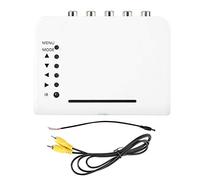 CAGUYLONA Conmutador Divisor de Video CCTV, procesador de cámaras de 4 Canales, Pantalla de 4 Pantallas con Imagen Espejo y compresión panorámica para la vigilancia de vehículos