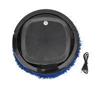 CAGUYLONA Robot Inteligente de fregado en seco y húmedo, Aspirador Robot con función Dual de Barrido y fregado, Limpiador de Suelos automático y Recargable para hogar: Madera Dura, baldosas (Negra)