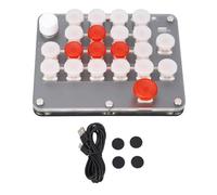 CAGUYLONA Teclado mecánico programable de 21 Teclas con Perilla, Teclado para Juegos con una Sola Mano, conexión USB-C y Bluetooth con Interruptor Rojo para Black Myth: Wukong, Oficina y con