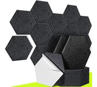 CAHAYA 12 Paquetes De Paneles Acústicos Autoadhesivos De 36 * 31,2 Cm Con 9 Mm De Grosor Panel De Aislamiento Acústico Que Absorbe El Ruido Para La Puerta De La Oficina, Negro CY0314-1