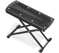 CAHAYA Banco para Guitarra Ajustable en 6 Niveles - Reposapiés para Guitarristas con Base Antideslizante, Plegable y Portátil, Capacidad Máxima de 70 kg, Modelo CY000337