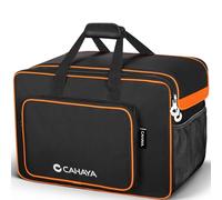 CAHAYA Bolsa para Altavoz Acolchada portátil: Funda de Viaje con múltiples Bolsillos, Correas externas, Bolsa Protectora para Soportes Bluetooth Boombox, Accesorios, Modelo CY0361, Black, Moderno