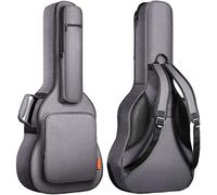 CAHAYA Funda de Guitarra Gris Universal Bolsa Guitarra Acolchada 18mm con 5 Bolsillos para Guitarra Acústica Clásica - Última Versión Reforzada Modelo CY0176