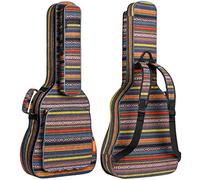 CAHAYA Funda para Guitarra Estilo Bohemia Bolsa Guitarra Clasica Acústica Acolchada de 15,6mm con 3 Bolsillos para Guitarra de 40 41 42 Pulgadas