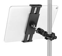 CAHAYA Soporte de micrófono para iPad: para Tablet con Cabezal de Bola Giratorio 360° Compatible con trípode Atril de partituras 5.9"-12.9", CY00368-1