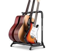 CAHAYA Soporte Multi Guitarra Suelo: Para 3 Guitarras Expositor Para Guitarras Acústicas Bajo Eléctrico, CY0344