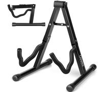 CAHAYA Soporte para Guitarra Universal Plegable Stand para Guitarra Compatible con Guitarras Acustica Electrica Española Ukelele Banjo Bajo en Forma de A Modelo CY0251