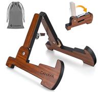 CAHAYA Soporte Plegable para Guitarra de Madera: A-Frame Soporte para Guitarra Soporte Universal para Guitarra Acústica, Guitarra Eléctrica y Bajo, CY00364-1