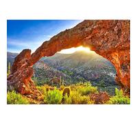 Caheansi Telón de fondo del parque nacional de arcos de 1,8 x 1,2 m, cielo azul, cactus, roca, montaña, plantas, fondo de paisaje occidental americano para fotografía, sesión de fotos, cabina de