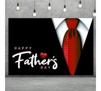 Caheansi Telón de fondo para el Día del Padre de 2,4 x 1,8 m, con texto en inglés «Thank You Daddy», telón de fondo, camisa, corazón, día del padre, estudio fotográfico, fiesta temática, decoración