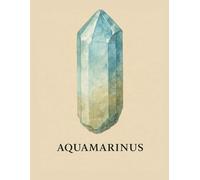 Cahier à Grille 5x5 mm - Aquamarinus - 100 Pages - 21,59 x 27,94 cm: Illustration scientifique élégante d’une aigue-marine avec nom latin - idéal pour la géologie, le dessin ou le journal intime