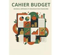 Cahier Budget & Finances Personnelles: Suivi Dépenses, Revenus, Épargne - Agenda Budget Non Daté 12 Mois