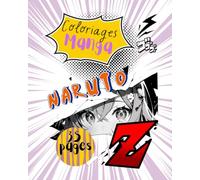 Cahier coloriages Manga: 35 pages UNIQUES à colorier pour les enfant et adultes fans de mangas célèbres
