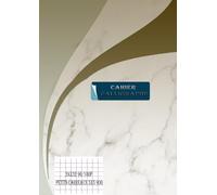 Cahier de Calligraphie: Haut de Gamme - Élégance Marbre crème & Arabesques