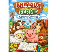 Cahier de coloriage: Les animaux de la ferme - spécial gaucher