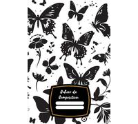 Cahier de Composition Ligné: Thème Papillon Pour Étudiants et pour Travail