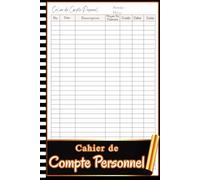 Cahier De Compte Personnel: Planificateur de Budget | Cahier de Comptes Familial pour Organiser les Finances, Contrôler Dépenses et Économiser