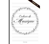 Cahier de musique avec portées: Grand cahier composition musique et chant - Format A4 - 21x29,7cm - Lignes et Portées (Cahier de musique et chant avec portées)