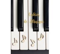 Cahier de Musique - Carnet de Partitions - 13 Portées par Pages - 150 Pages - Format A4