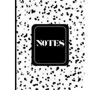 Cahier de Notes Motif Dalmatien - 200 Pages Lignées Grand Format 8,5 x 11 po | Notebook Animal Print Noir & Blanc Élégant | Journal d’Écriture, École, ... dalmatien tendance - Grand cahier de notes