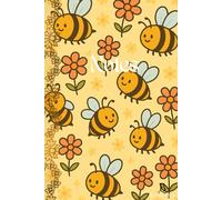 Cahier de Notes Relié #5 abeilles 6x9 | 303 Pages | Papier Ligné | Journal | Carnet d’Écriture, Planificateur | Prise de Notes | Marque Bomoha: Grand ... | écrivains | professionnels | Papier blanc |