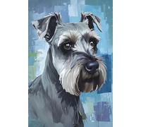 Cahier de notes Schnauzer gris : Journal, journal intime, cahier de notes pour terrier: Un cadeau charmant et pratique pour la famille, les amis, les ... de Schnauzers et les parents de chiens.
