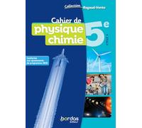 Cahier de physique chimie 5e