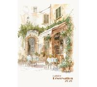 Cahier de réservation restaurant: 2 pages par jour (Déjeuner / Dîner) | Agenda pour 78 réservations par jour | Grand format A4