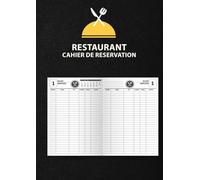 Cahier de réservation restaurant 2026: Agenda de grand format a4 | 2 pages par jour, (Déjeuner / Dîner) | 12 mois