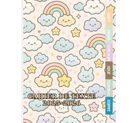 Cahier de Texte 2025 2026 Arc en ciel Kawaii : Du CP au CM2 (CE1, CE2, CM1) - Pour filles et garçons - Utile dans toutes les matières pour une rentrée organisée, Motif Kawaii