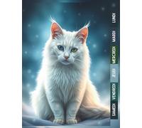 Cahier de Texte 2025 2026 Chat : Pour filles et garçons - CP, CE1, CE2, CM1, CM2 - Pratique pour toutes les matières - Motif chat