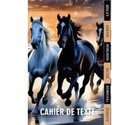 CAHIER DE TEXTE 2025-2026: CHEVAL - CE1, CE2, CM1, CM2 | À Toute Allure avec les Chevaux