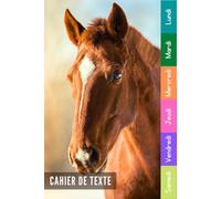 Cahier De Texte: 2025 2026 Chevaux Pour Garçon & Fille En Primaire, Collège Et Lycée Pratique Pour Toutes Les Matières