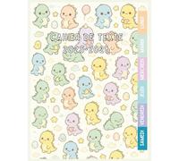 Cahier de Texte 2025 2026 Dinodaure Kawaii : Du CP au CM2 (CE1, CE2, CM1) - Pour filles et garçons - Utile dans toutes les matières pour une rentrée organisée, Motif Kawaii & Dinosaure.