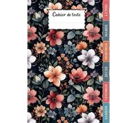 Cahier de texte 2025 2026: Fleurs pour fille en Primaire - Pour bien organiser et planifier votre année scolaire