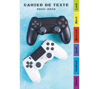 Cahier de Texte 2025 2026 Gamer: Carnet Devoirs et Leçons Pratique pour les Garçons et Filles en Primaire (CP, CE1, CE2, CM1, CM2) - Facile à Utiliser ... les Matières avec Repère pour les Jours